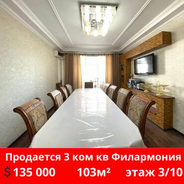 Продажа квартир: 3 комнаты, 103 м², Элитка, 3 этаж
