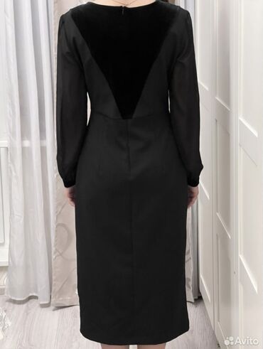 черное платье размер 38: Вечернее платье, Классическое, Средняя модель, С рукавами, M (EU 38)