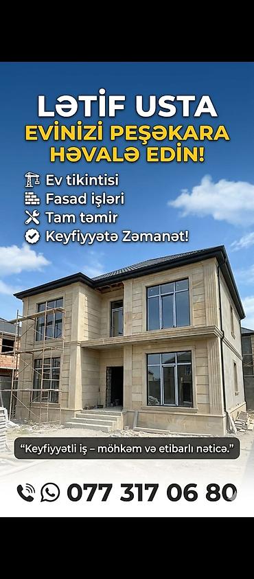 alçıpan işi: Lətif Usta – evinizi peşəkara həvalə edin! Təklif olunan xidmətlər: - — 1