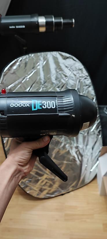 ştativlər: Godox DE300 studiya flaşı - Güc: 300 Ws, sabit və stabil çıxış - — 4