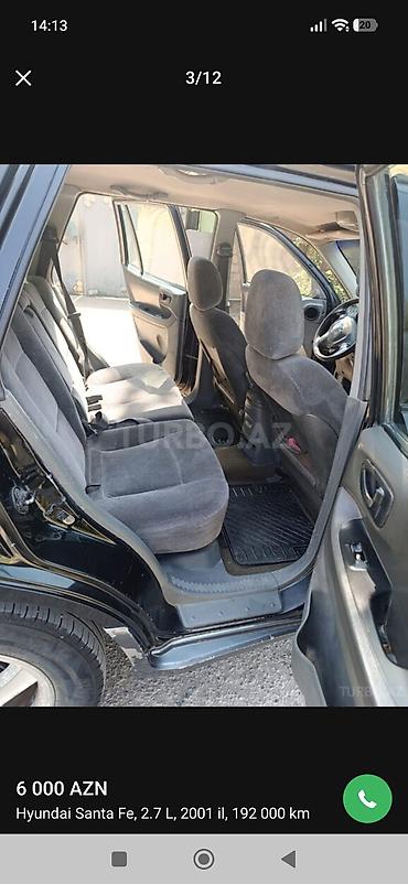 cpm maşın satışı: Hyundai Santa Fe: 2.7 l | 2001 il Ofrouder/SUV — 2