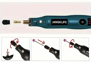 bor masini: JANGKLIFE Mini Rotasiya Aləti – çoxfunksiyalı dəst Rəng: tünd-mavi — 6