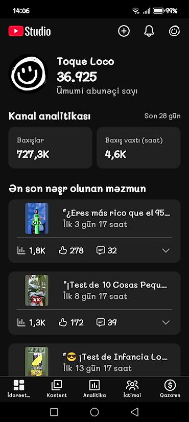 Другие игры и приставки: Salam 36.9K abunəçisi olan youtube kanalı satılır: 1 ay əvvəl açılıb — 1