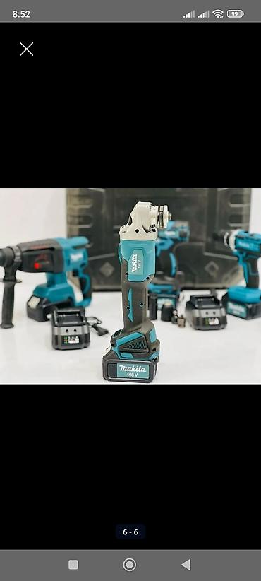 acar desti: Makita 198V simsiz alətlər dəsti Dəst tərkibi: - Zərbəli — 5
