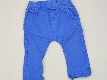 spodenki krótkie materiałowe: Baby material trousers, 6-9 months, 68-74 cm, condition - Fair