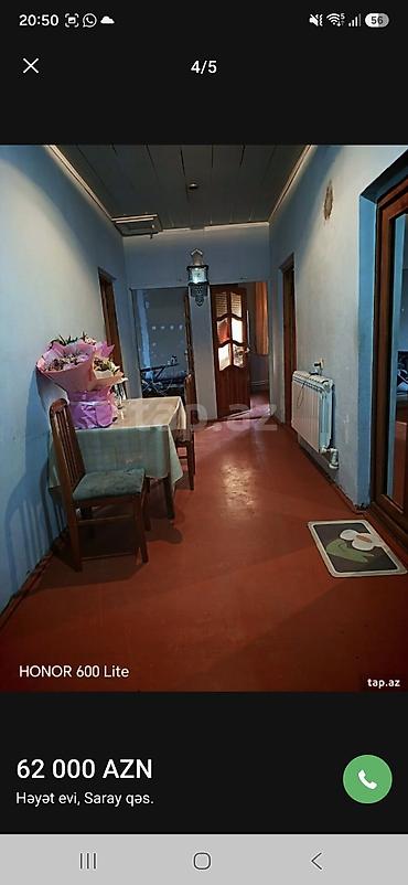 mastagada ev satilir: Həyət evi – Saray qəs. - Qiymət: 62 000 AZN (şəkildə göstərilib) - — 2