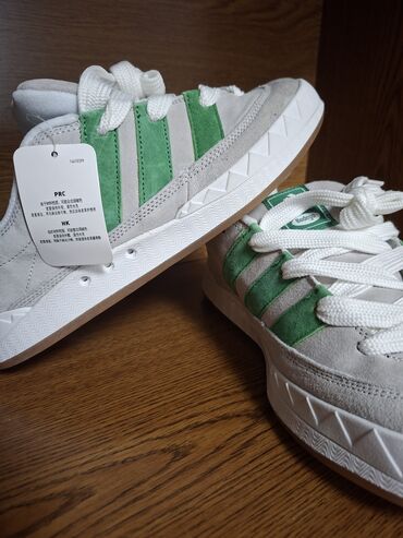 кроссовки адидас мужские оригинал кожаные: Кроссовки adidas - Модель: арт. HRO776 (ярлык внутри) - Размер по