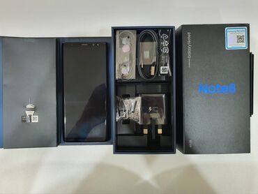 Samsung Galaxy Note 8, 64 ГБ, цвет - Черный, Кнопочный, Сенсорный, Отпечаток пальца