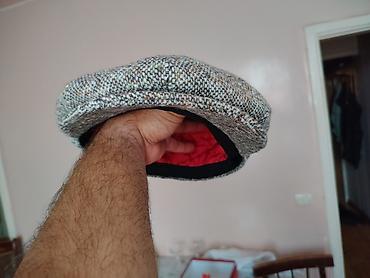papaqlar kisi ucun: Klassik “newsboy” tərzində papaq - Material: qalın, toxunma parça — 1