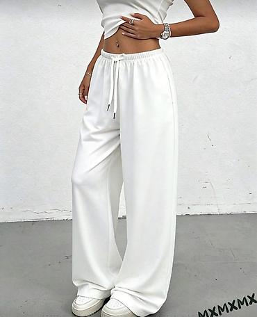 Donji deo: Ženske široke trenerke – više boja - Kroj: wide-leg/oversized, ravna i — 6