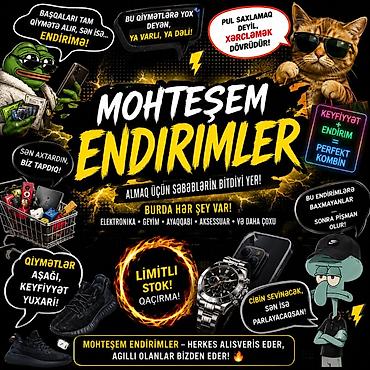 Möhtəşəm Endirimlər – alış-veriş üçün səbəblərin bitdiyi yer! Burada