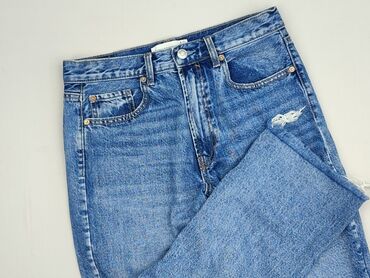 sinsay spodnie jeansowe z wysokim stanem: Stradivarius, Jeans for women, size M