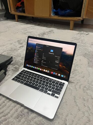 macbook pro 13 2020: Ноутбук, Apple, 8 ГБ ОЗУ, Apple M1, 13.3 ", Б/у, Для работы, учебы, память SSD