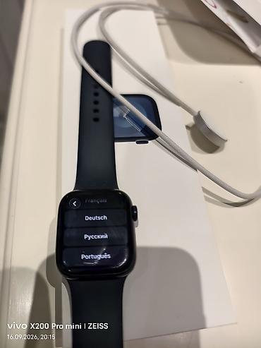 pixel watch 2: Apple Watch (9 серия/ 41 мм), корпус темного цвета, ремешок Sport Band — 4