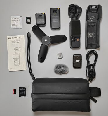 Qaşıqlar: 🚀 DJI Osmo Pocket 3 Creator Combo – YENİ KİMİ, CƏMİ 2 AY İŞLƏNMİŞ! 🚀