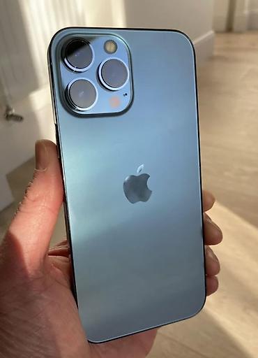 redmi 13 с: IPhone 13 Pro Max, Колдонулган, 128 ГБ, Sierra Blue, Куту, 86 % — 1