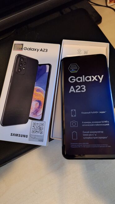 samsung tab4: Samsung Galaxy A23, rəng - Qara, İki sim kartlı