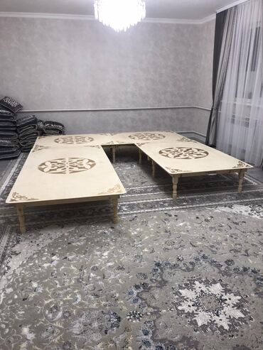 Национальные кыргызские столы: Национальный кыргызский стол, Складной, Дерево — 6