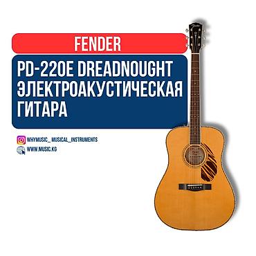 fingerboard: Fender PD-220E Dreadnought, Ovangkol Fingerboard, Natural — 1