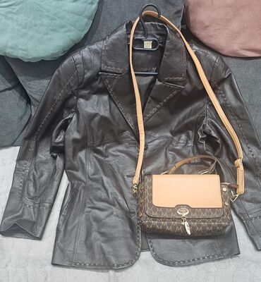 Ostale jakne, kaputi, prsluci: Ženska kožna jakna + torbica (cena u kompletu) Kožna jakna: - — 2