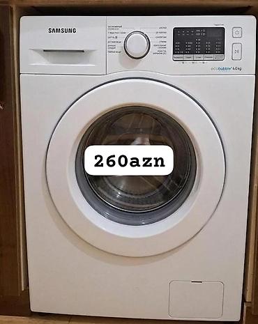 Məişət texnikası: Samsung paltaryuyan maşın – EcoBubble, 6.0 kq - Ön yükləməli, ağ rəng — 1