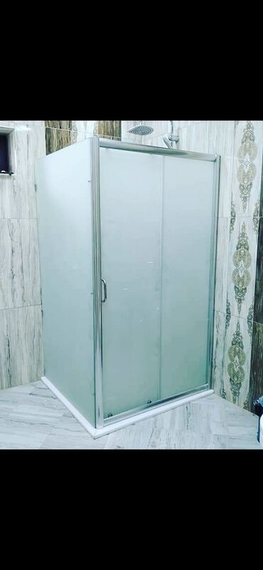 Duş kabinaları, arakəsmələr: Yeni Üstü açıq kabina, Künc üçün, Pulsuz çatdırılma — 5