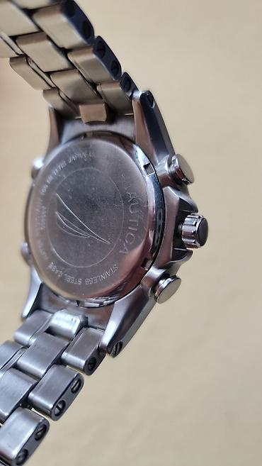 Ručni satovi: Nautica muški hronograf sat – nerđajući čelik - Kućište i narukvica — 10