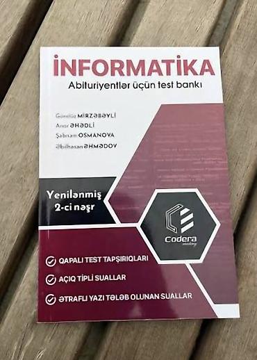 Məhsul: “İNFORMATİKA – Abituriyentlər üçün test bankı” (Codera) Nəşr