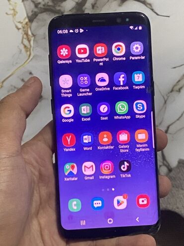 huawei p smart 2019 ekran qiymeti: Samsung Galaxy S8, 64 GB, rəng - Qara, Barmaq izi