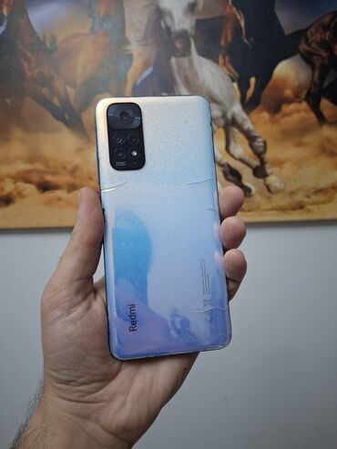 Redmi: Redmi Note 11, 128 GB, rəng - Gümüşü, Barmaq izi — 9