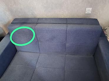 mebel sandiqlar: Amerikanka tipli divan - Rəng: mavi - 3 qat mexanizm ilə asanlıqla — 2