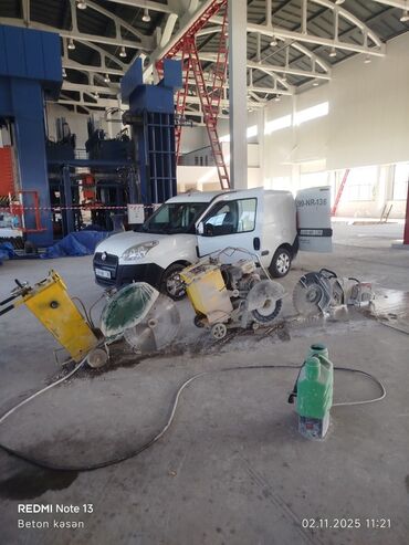 Beton işləri: #Betonkesme #betondeşmə Beton kubik kərpic - dən kəsim deşim — 4