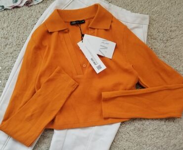 pamucne majice arilje: S (EU 36), Cotton, Single-colored, color - Orange