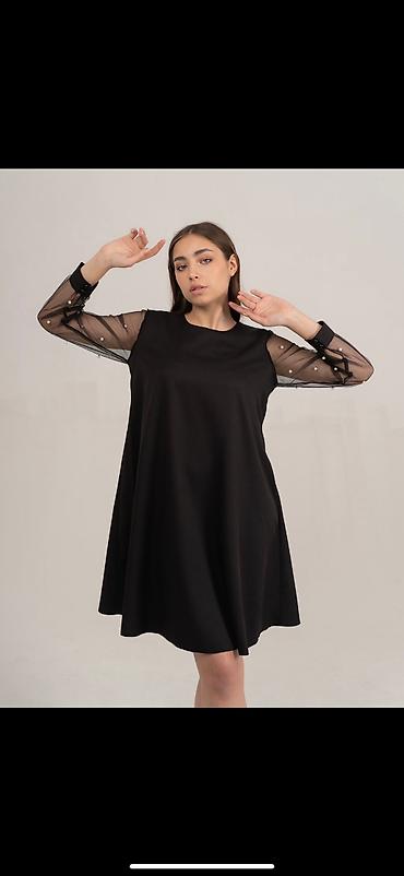 карточка: Вечернее платье, А-силуэт, С рукавами, Камни, S, M, L — 3