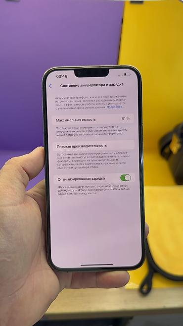 Apple iPhone: IPhone 13 Pro Max, Б/у, 256 ГБ, 81 % — 8