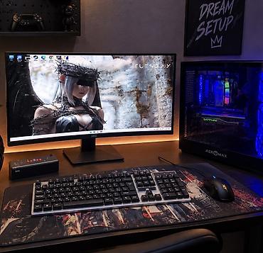 монитоо: Компьютер, ОЭТ 16 ГБ, Оюндар үчүн, Колдонулган, Intel Core i7, SSD — 1