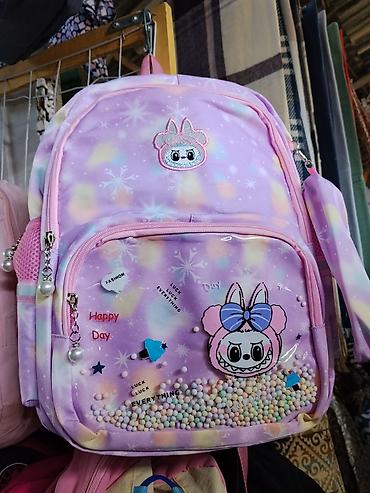 сумка детский рюкзаки: Детский рюкзак в стиле kawaii - Цвет: сиренево-розовый с пастельным — 1