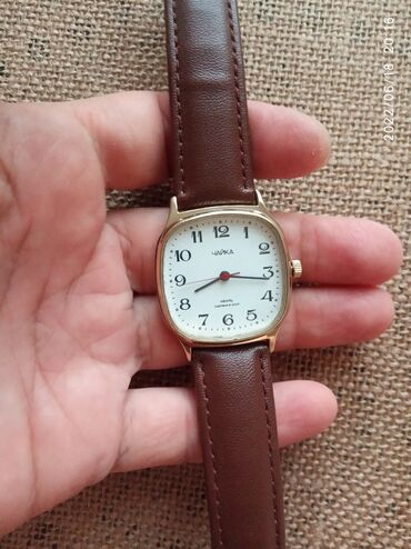 au pair в Кыргызстан | КОЛЬЦА: Продаю советские мужские часы Чайка, позолоченный Au, кварцевые