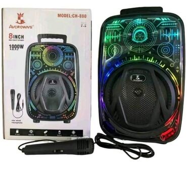 zvučnici sa mikrofonom: Ovo je prenosivi Bluetooth zvučnik Avcrowns CH-880 sa RGB LED