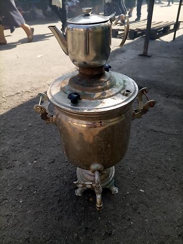 Klassik metal samovar – kömür/odla işləyən model - Material: qalın lalafo.az -da Klassik metal samovar – kömür/odla işləyən model - Material: qalın