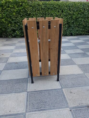 Bitkilər üçün dibçəklər: Taxta bitki stendləri və saksı dayaqları - Material: təbii ağac. Açıq — 34