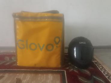 мото зонтик: Набор для курьера/райдера: - Термосумка Glovo (желтая): жесткая — 1