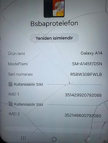 samsung note 11: Samsung Galaxy A13, 64 GB, rəng - Qara, Qırıq — 7