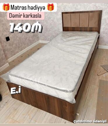 çarpayı matras: Yeni, Təknəfərlik çarpayı, Matras ilə