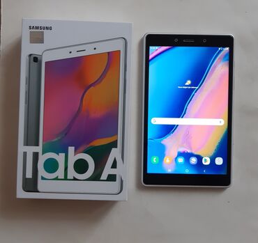 Samsung: Samsung Qalaxi Tab A . Nömrə gedir. Qutusu və adabtrı var. Yaddaşı