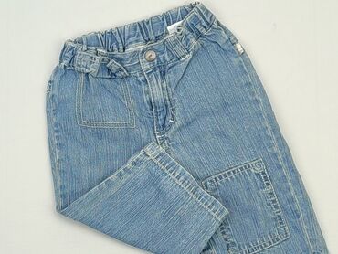 jeansy lekko rozszerzane: Denim pants, 3-6 months, condition - Good