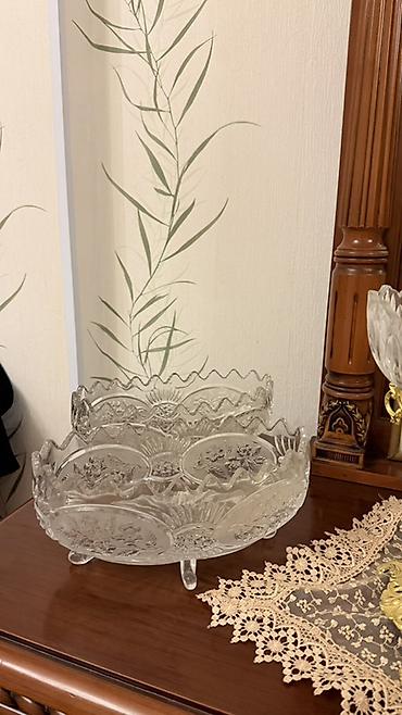 duş kabin: Təmiz krustaldı meyvə qabları dəst satılır ikisi biryerdə bu qiymətədi — 1