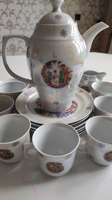 çaydan dəsti: Çay dəsti, rəng - Ağ, Farfor, Madonna, 6 nəfərlik, Almaniya — 2
