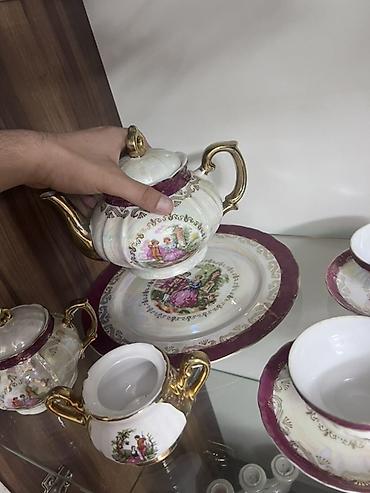 çay servizi: Çay dəsti, rəng - Bənövşəyi, Farfor, 6 nəfərlik, Yaponiya — 5