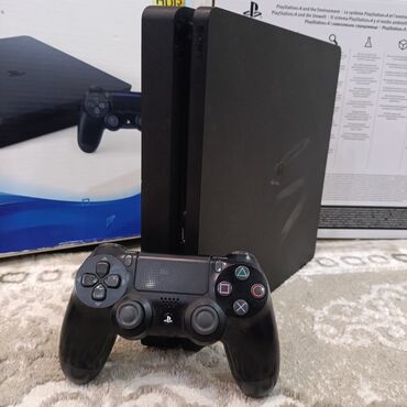 продам сони плейстейшен 4: Прошитый плейстейшен 4 слим 3 ревизия, 8 игр внутри Fifa 25 Mortal